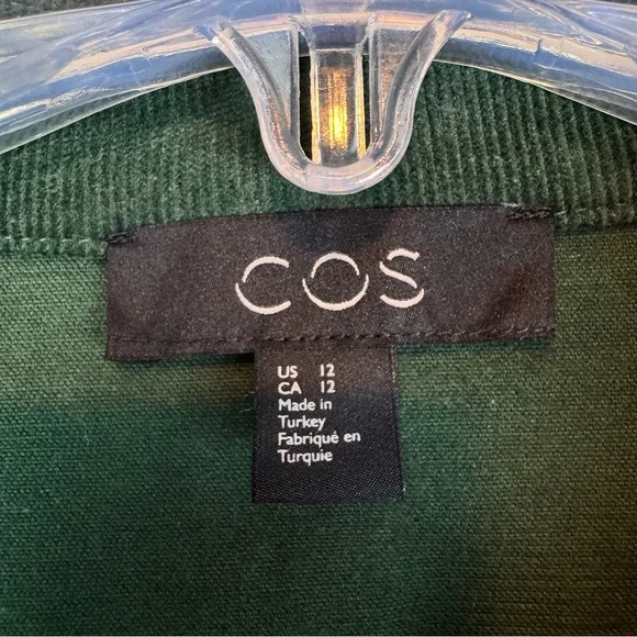 COS | Green Corduroy Shirt Dress - Picture 5 of 10